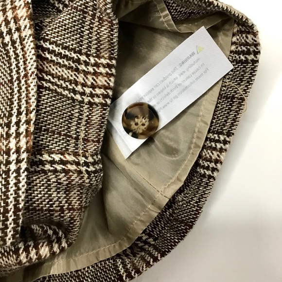 Altar’d State Skort Plaid Brown Houndstooth Lined - Picture 12 of 13